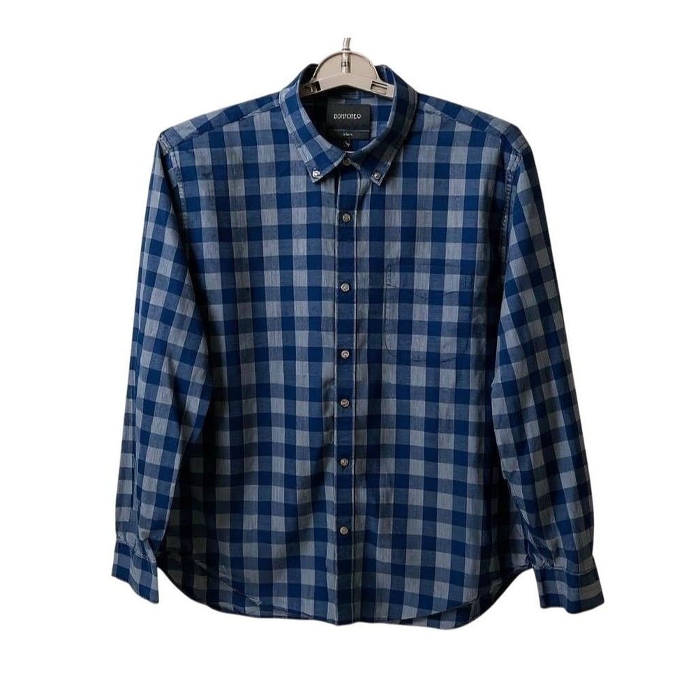 Bonobos‎ Men's XL Blue Plaid Slim Fit Long Sleeve Button-Up Shirt - CJ